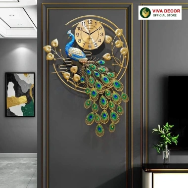Đồng Hồ Treo Tường Chim Công Khổng Tước JJT VIVA DECOR V2.878 Giá chỉ 750.000đ