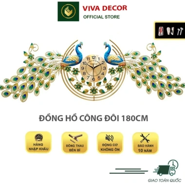 Đồng Hồ Treo Tường Công Phượng Khổng Tước Kim Trôi 1M8 Lianzhang VIVA DECOR V2.888 Giá 1,07 Triệu 8 Đồng Hồ Treo Tường Công Phượng Khổng Tước Kim Trôi 1M8 Lianzhang VIVA DECOR V2.888 Giá 1,07 Triệu 8