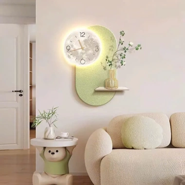 Đồng hồ treo tường decor mặt trăng LED, kệ cắm hoa sang trọng, đẹp nhà cửa 459.000₫ 2