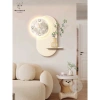 Đồng hồ treo tường decor mặt trăng LED, kệ cắm hoa sang trọng, đẹp nhà cửa 459.000₫ 3