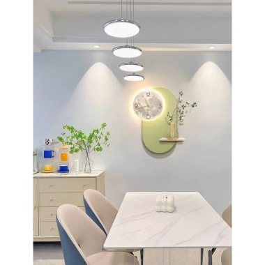 Đồng hồ treo tường decor mặt trăng LED, kệ cắm hoa sang trọng, đẹp nhà cửa 459.000₫ 8