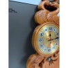 Đồng hồ treo tường gỗ hương Trạm khắc chim công Giá ưu đãi 390.000₫, thiết kế sang trọng 3