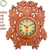 Đồng hồ treo tường gỗ thông nhập khẩu - Mặt kính bảo vệ, giảm giá 499.000đ