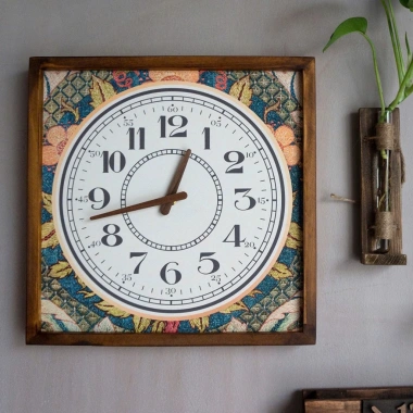 Đồng hồ treo tường gỗ tự nhiên họa tiết hoa cổ điển Soyn C148 - Tranh đồng hồ nghệ thuật, quà tặng độc đáo, giảm còn 314.999₫