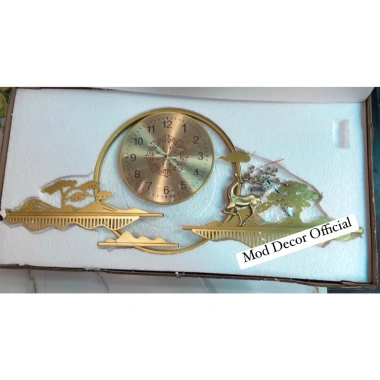 Đồng hồ treo tường Hươu Tài Lộc MOD Decor - Trang trí phong thủy, giảm còn 969.000₫