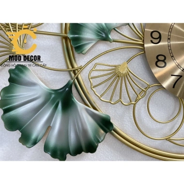 Đồng hồ treo tường kim trôi hoa xanh 2.861 – Thiết kế sang trọng, phù hợp phòng khách rộng, giảm giá tới 20% chỉ 734.000₫