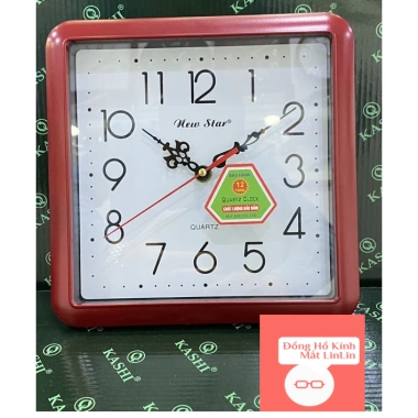 Đồng hồ treo tường Newstar cỡ nhỏ 26x23 cm - Chính hãng Kashi, giá 126.940₫
