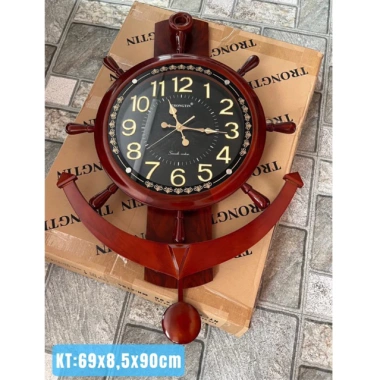 Đồng hồ treo tường quả lắc MỎ NEO GỖ cỡ lớn 69x8,5x90 - Giá ưu đãi 1,480,000 VND