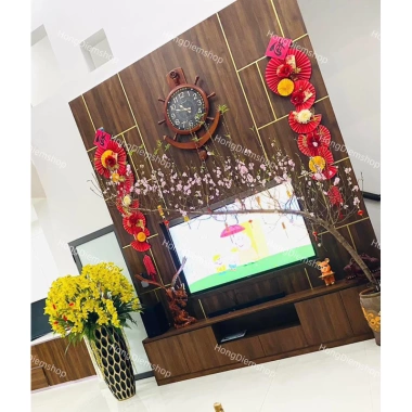 Đồng hồ treo tường quả lắc MỎ NEO GỖ cỡ lớn 69x8,5x90 - Giá ưu đãi 1,480,000 VND