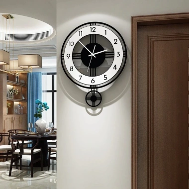 Đồng hồ treo tường quả lắc sang trọng CL004 - 3 kích thước 35x45 40x50 45x60 cm - Giá ưu đãi 549.000₫