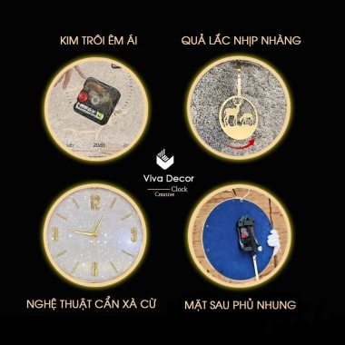 Đồng Hồ Treo Tường Sừng Hươu Cao Cấp Kim Trôi V364 Giá Ưu Đãi 890.000 4