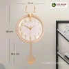 Đồng Hồ Treo Tường Sừng Hươu Cao Cấp Kim Trôi V364 Giá Ưu Đãi 890.000 6