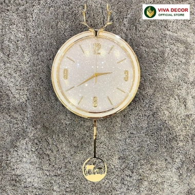 Đồng Hồ Treo Tường Sừng Hươu Cao Cấp Kim Trôi V364 Giá Ưu Đãi 890.000 10