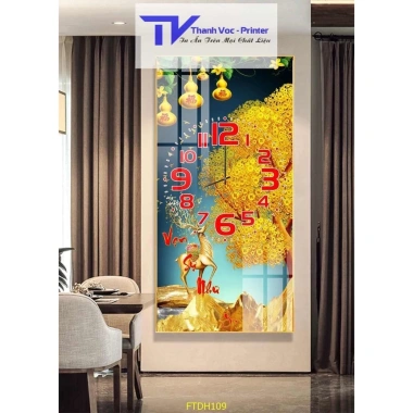 Đồng Hồ Treo Tường Tráng Gương Kim Trôi Sang Trọng 40x80cm - Chỉ 460.000đ 9