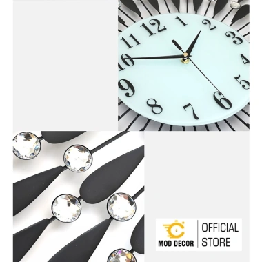 Đồng hồ treo tường trang trí MOD Decor 1.245 - Lianzhang JJT, giảm còn 560.000 VND 9