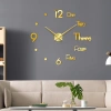 Đồng hồ tường 3D sang trọng kiểu châu Âu DIY, giá 70.000 đồng, dán và treo