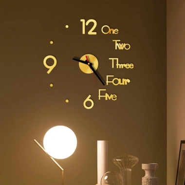Đồng hồ tường 3D sang trọng kiểu châu Âu DIY, giá 70.000 đồng, dán và treo 3