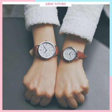 Đồng hồ Ulzzang nam nữ mặt tròn dây da chính hãng - Giá chỉ 1.009.000 VNĐ, giảm 23%