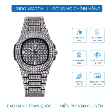 Đồng hồ unisex D-ZINER DZ1.122 đính đá thời trang - chính hãng, giá 190k LINDO 2