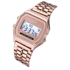 Đồng hồ Unisex Vintage WR Bạc nền trắng, số đen, màn hình LED, phong cách cổ điển - 53.900₫ 5