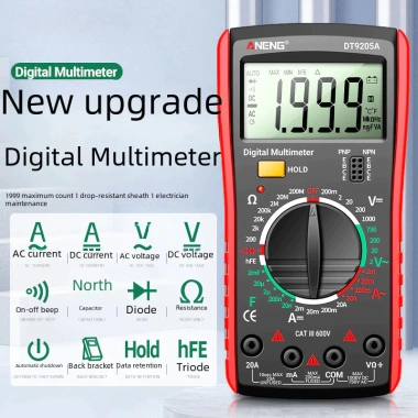 Đồng hồ vạn năng DT9.205A đo điện thông minh, màn hình kỹ thuật số, độ chính xác cao - Giá chỉ 125.000₫ 4 Đồng hồ vạn năng DT9.205A đo điện thông minh, màn hình kỹ thuật số, độ chính xác cao - Giá chỉ 125.000₫ 4