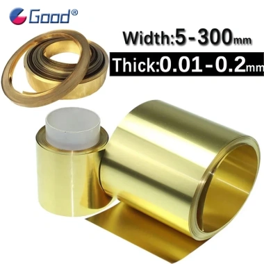 Đồng Lá dày 0,01-0,2mm, rộng 10-200mm – Tấm lá kim loại mỏng, giá ưu đãi 43.743 VND