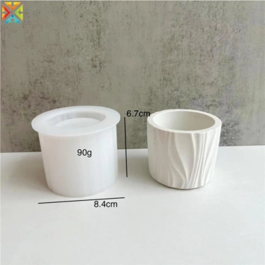 Dòng Sọc Tròn Lọ Hoa - Khuôn Silicon đa năng cho nến, cốc mọng, thạch, nhựa dính - 48,857₫