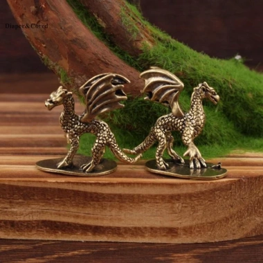 Đồng thau rắn Pterosaur Rồng - Tượng nhỏ để bàn phong thủy retro, giá 60.390₫