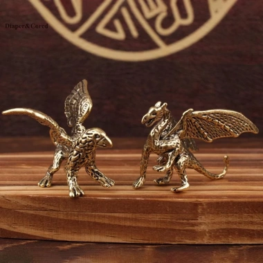 Đồng thau rắn Pterosaur Rồng - Tượng nhỏ để bàn phong thủy retro, giá 60.390₫
