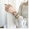 Đồng thỏi trang nữ Bars Bs02 dây da nhung cực đẹp, mặt chữ nhật, chống trầy xước - Giá 549k 2