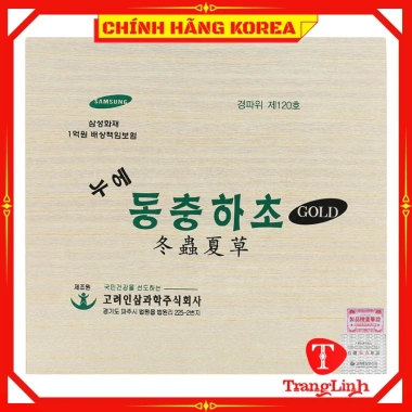 Đông trùng hạ thảo Bio 60 gói hộp gỗ - Nước đông trùng Hàn Quốc Tranglinhkorea