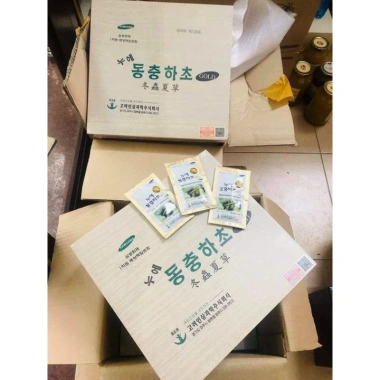 Đông Trùng Hạ Thảo Bio Tem Hàn Quốc 60g 30ml - Hộp Gỗ - 1.000.000, tăng đề kháng