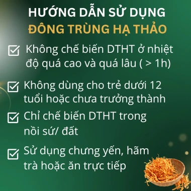 Đông Trùng Hạ Thảo Chính Hãng Thượng Hạng Sấy Thăng Hoa - The Nest House Giá ưu đãi 120.000đ 6