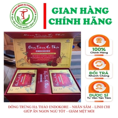 Đông Trùng Hạ Thảo Endokore – Bổ sức, tăng đề kháng, ngủ ngon – Giá ưu đãi 357.500₫ 2