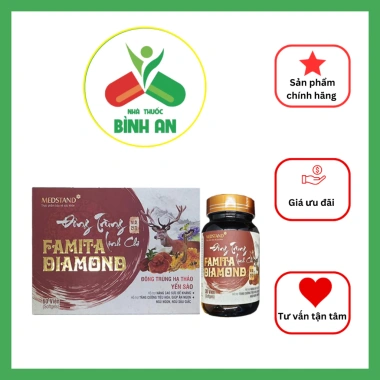 Đông trùng hạ thảo Famita Diamond - Linh chi ăn ngon, ngủ ngon, tăng đề kháng, chỉ 320k