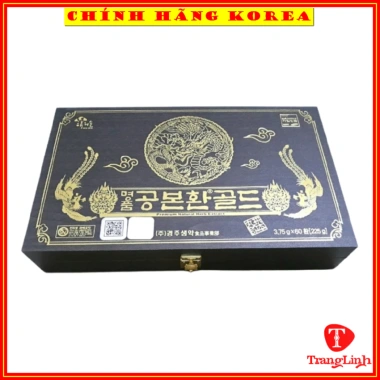 Đông trùng hạ thảo Hàn Quốc 60 viên hộp gỗ đen thượng hạng - 2 tem giảm giá 965k Tranglinhkorea 3