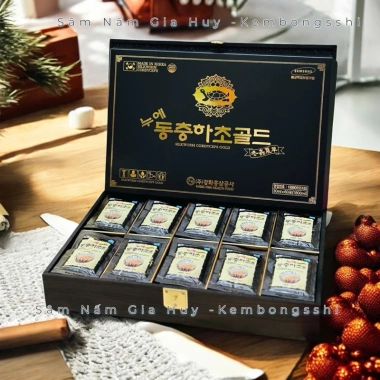 Đông Trùng Hạ Thảo Hàn Quốc Gỗ Vàng 60 Gói - Giá Giảm 1.039.000đ, Tăng Cường Sức Khỏe 7