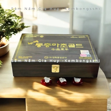 Đông Trùng Hạ Thảo Hàn Quốc Gỗ Vàng 60 Gói - Giá Giảm 1.039.000đ, Tăng Cường Sức Khỏe 9