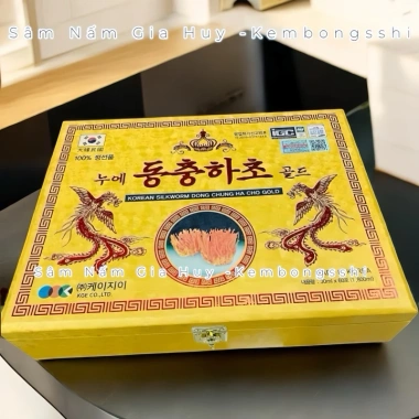 Đông Trùng Hạ Thảo Hàn Quốc Gỗ Vàng 60 Gói - Giá Giảm 1.039.000đ, Tăng Cường Sức Khỏe 10