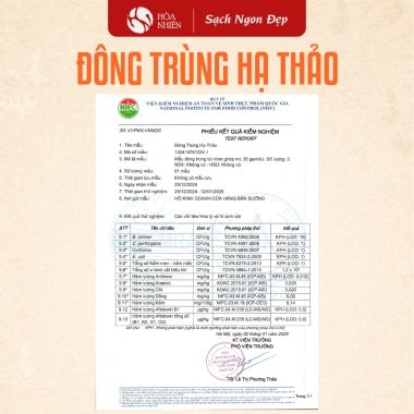Đông Trùng Hạ Thảo Hòa Nhiên - Nấm sấy nhiệt và thăng hoa, giảm còn 59.999đ