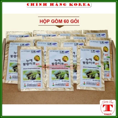 Đông trùng hạ thảo hộp gỗ 60 gói Bio - Nước Hàn Quốc chính hãng, còn 945k 3
