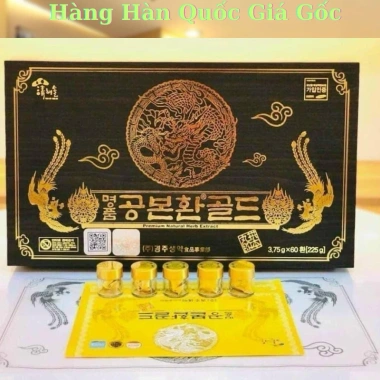 Đông Trùng Hạ Thảo Kanghwa Hàn Quốc Hộp Gỗ 60 Viên - Phòng ngừa biến, đột quỵ, bổ phổi, sinh lý tăng cường