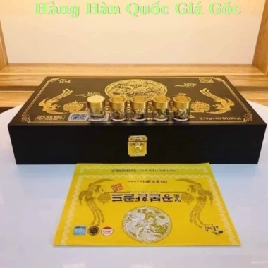 Đông Trùng Hạ Thảo Kanghwa Hàn Quốc Hộp Gỗ 60 Viên - Phòng ngừa biến, đột quỵ, bổ phổi, sinh lý tăng cường