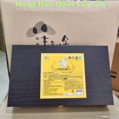 Đông Trùng Hạ Thảo Kanghwa Hàn Quốc Hộp Gỗ 60 Viên - Phòng ngừa biến, đột quỵ, bổ phổi, sinh lý tăng cường