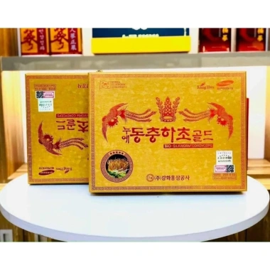 Đông Trùng Hạ Thảo KANGHWA Hộp Gỗ Vàng 60 Gói Cao Cấp Hàn Quốc Giá ưu đãi 1.039.000 VND