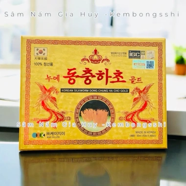 Đông Trùng Hạ Thảo KANGHWA Hộp Gỗ Vàng 60 Gói Cao Cấp Hàn Quốc Giá ưu đãi 1.039.000 VND