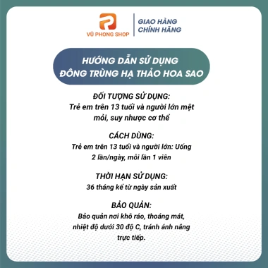 Đông Trùng Hạ Thảo Khô Hoa Sao Chính Hãng - Tăng Cường Sức Khỏe, Giá 195.999₫ 5 Đông Trùng Hạ Thảo Khô Hoa Sao Chính Hãng - Tăng Cường Sức Khỏe, Giá 195.999₫ 5