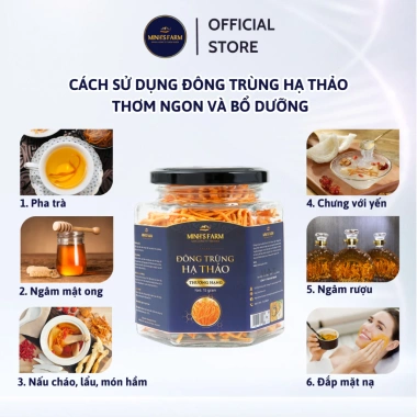 Đông Trùng Hạ Thảo Khô Sấy 30g - Hộp Quà Tặng Minhs Farm Giá Ưu Đãi 890k