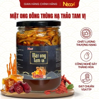 Đông Trùng Hạ Thảo Ngâm Mật Ong 500ml Necovi - Hoa Rừng, Táo Đỏ, Kỷ Tử Mộc, Giá 169.000đ 9