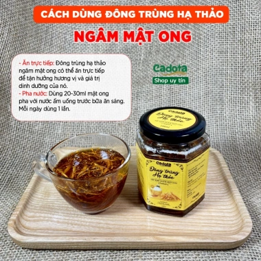 Đông trùng hạ thảo ngâm mật ong Cadota 500ml - Giá 495.000đ, tăng sức đề kháng